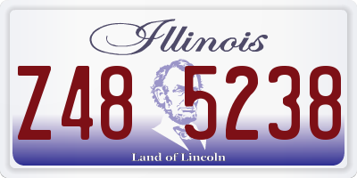 IL license plate Z485238