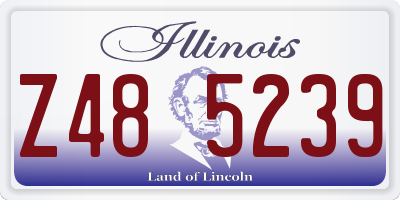 IL license plate Z485239