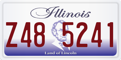 IL license plate Z485241