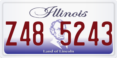 IL license plate Z485243