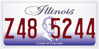 IL license plate Z485244