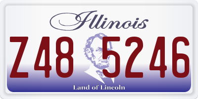 IL license plate Z485246