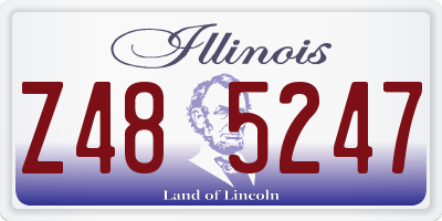 IL license plate Z485247