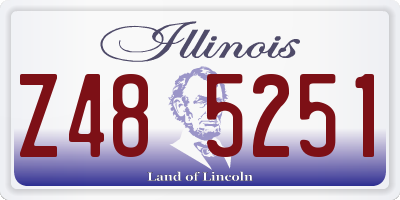 IL license plate Z485251