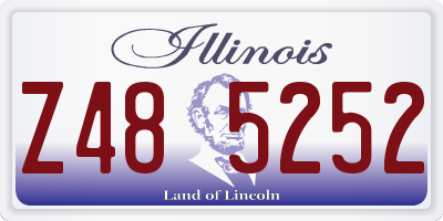 IL license plate Z485252