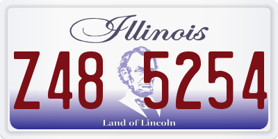 IL license plate Z485254