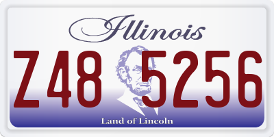 IL license plate Z485256