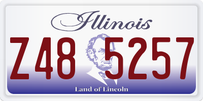 IL license plate Z485257