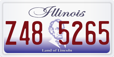 IL license plate Z485265