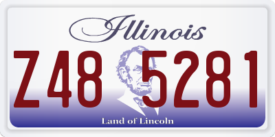 IL license plate Z485281