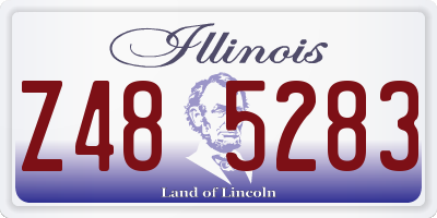 IL license plate Z485283
