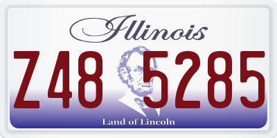 IL license plate Z485285