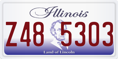 IL license plate Z485303
