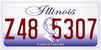 IL license plate Z485307