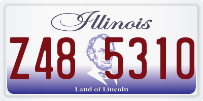 IL license plate Z485310