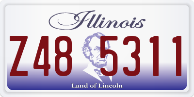 IL license plate Z485311