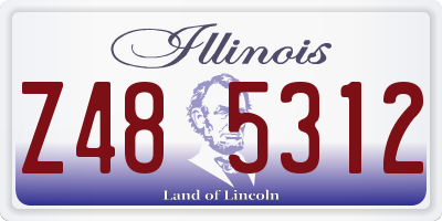 IL license plate Z485312