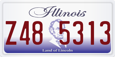 IL license plate Z485313