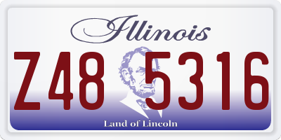 IL license plate Z485316