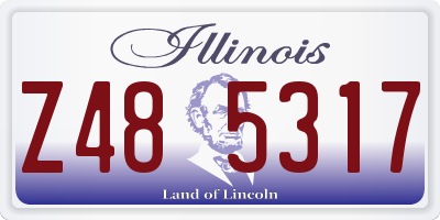IL license plate Z485317
