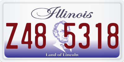 IL license plate Z485318