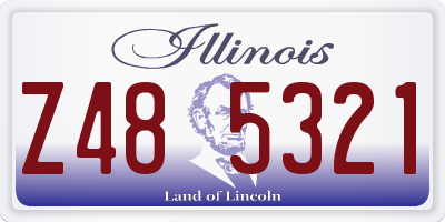 IL license plate Z485321