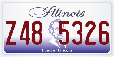IL license plate Z485326