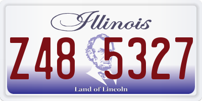 IL license plate Z485327
