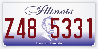 IL license plate Z485331