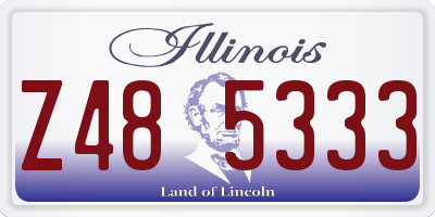 IL license plate Z485333