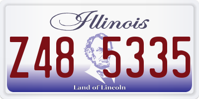 IL license plate Z485335