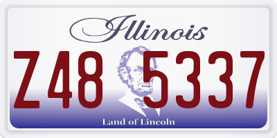 IL license plate Z485337