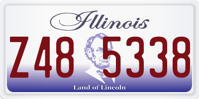 IL license plate Z485338