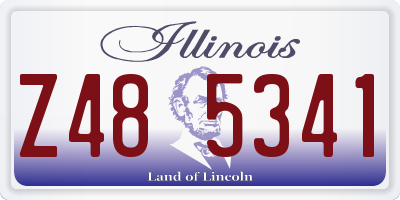 IL license plate Z485341