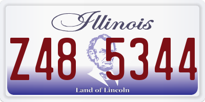 IL license plate Z485344