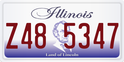 IL license plate Z485347