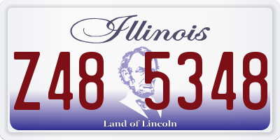 IL license plate Z485348