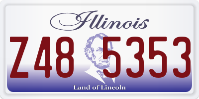 IL license plate Z485353