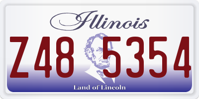 IL license plate Z485354