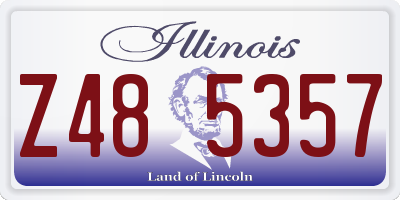 IL license plate Z485357