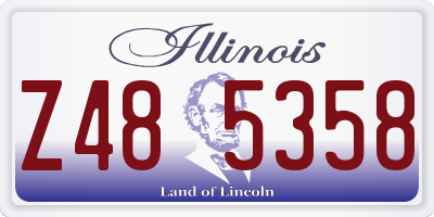 IL license plate Z485358