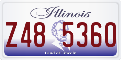 IL license plate Z485360