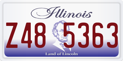 IL license plate Z485363
