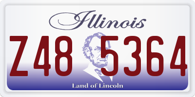 IL license plate Z485364