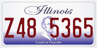 IL license plate Z485365
