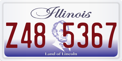 IL license plate Z485367