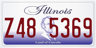 IL license plate Z485369