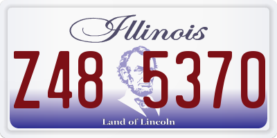IL license plate Z485370