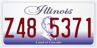 IL license plate Z485371