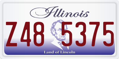 IL license plate Z485375